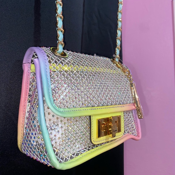 Women’s Aldo Crossbody Transparent Colorful Bag - Picture 3 of 6